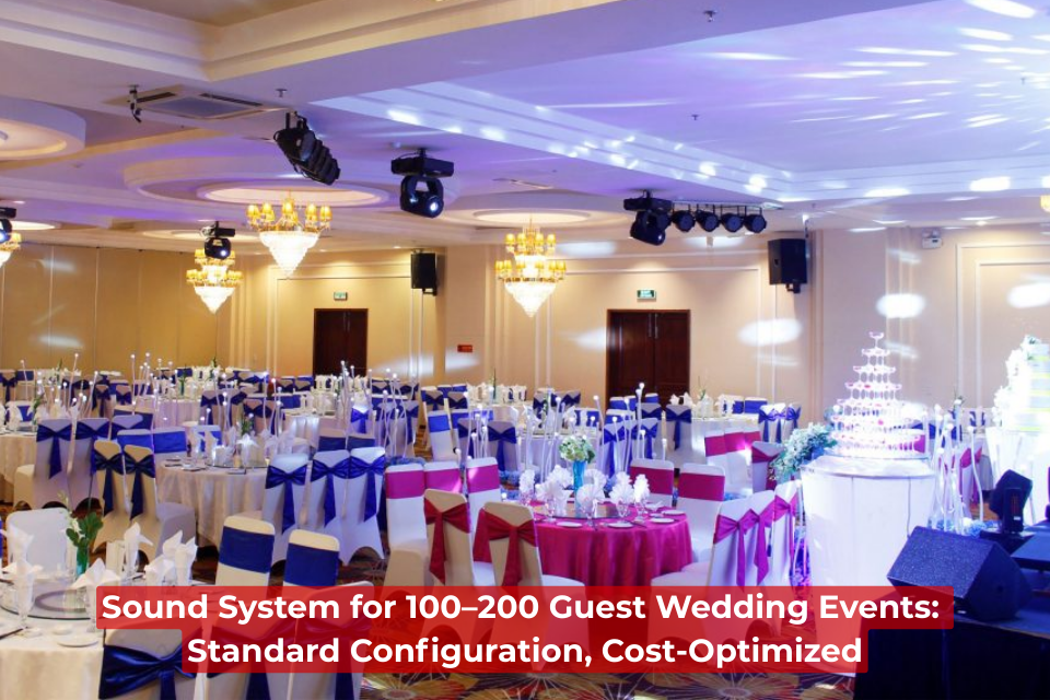 Wedding Sound System For 100-200 Guests: Standard Configuration, Cost-Optimized