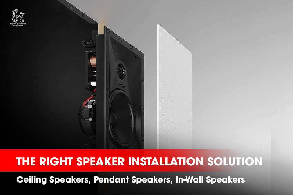 Comparing Ceiling Speakers, Pendant Speakers, and In-Wall Speakers – The Right Speaker Installation Solution for Each Type of Building