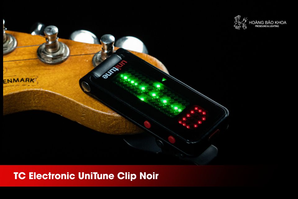 TC Electronic UniTune Clip Noir - Pedal cho Guitar chính hãng tại Hoàng Bảo Khoa