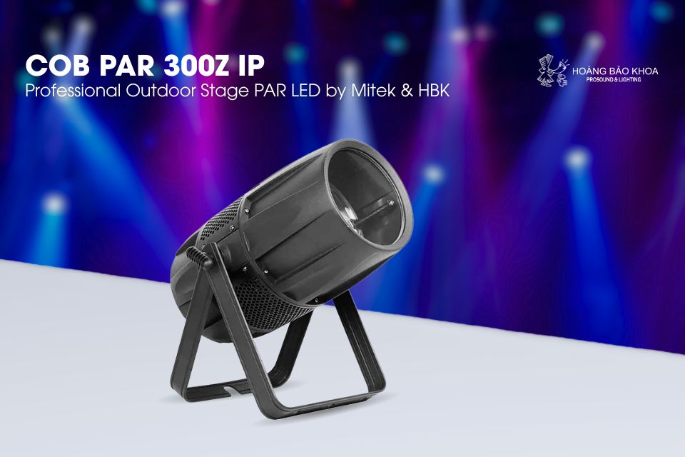 COB PAR 300Z IP - Professional Outdoor Stage PAR LED by Mitek & HBK
