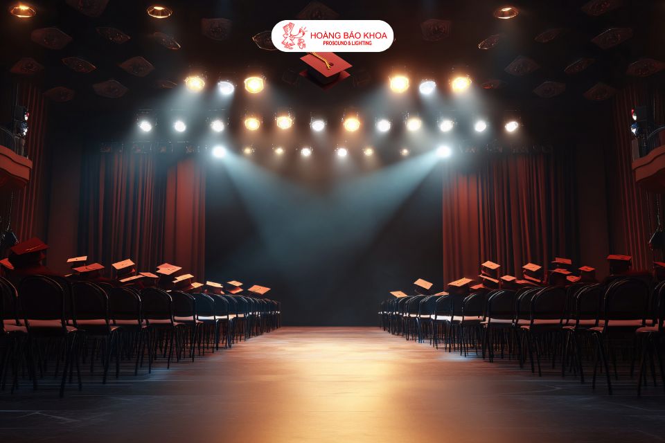 Which speakers should be used for a conference hall sound system?