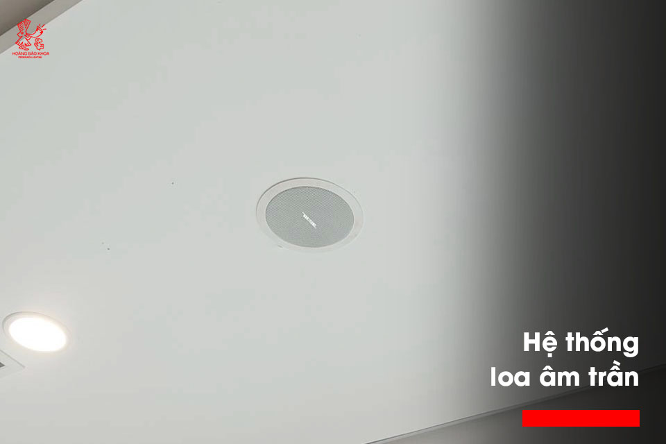 Hệ thống loa âm trần – Giải pháp âm thanh thẩm mỹ cho văn phòng và cơ quan