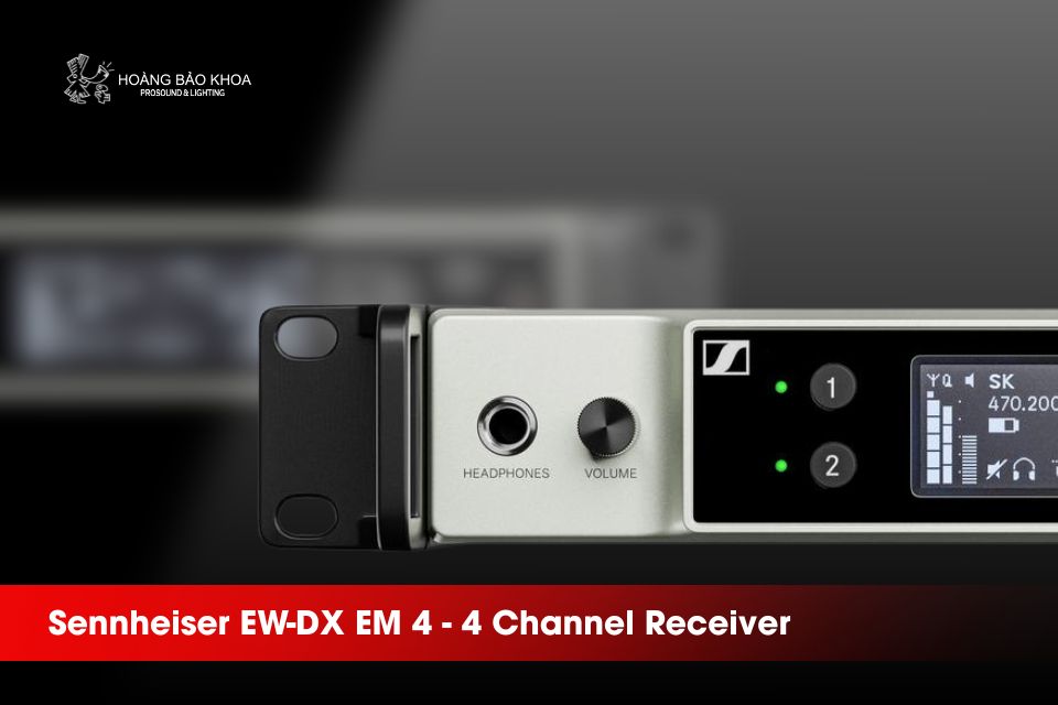 Sennheiser EW-DX EM 4 - 4 Channel Receiver for Evolution Wireless Digital Systems