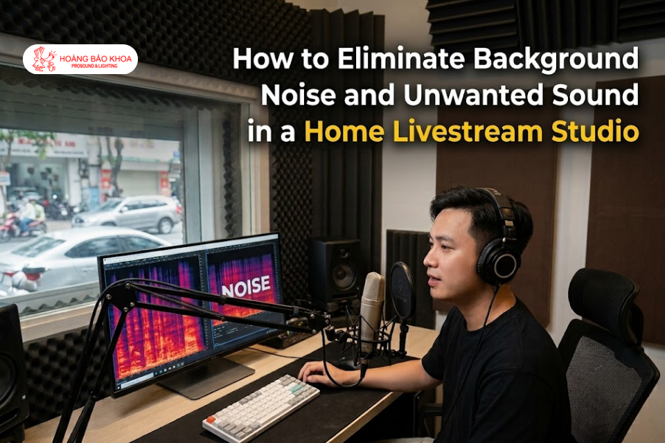How to Eliminate Background Noise and Unwanted Sound in a Home Livestream Studio