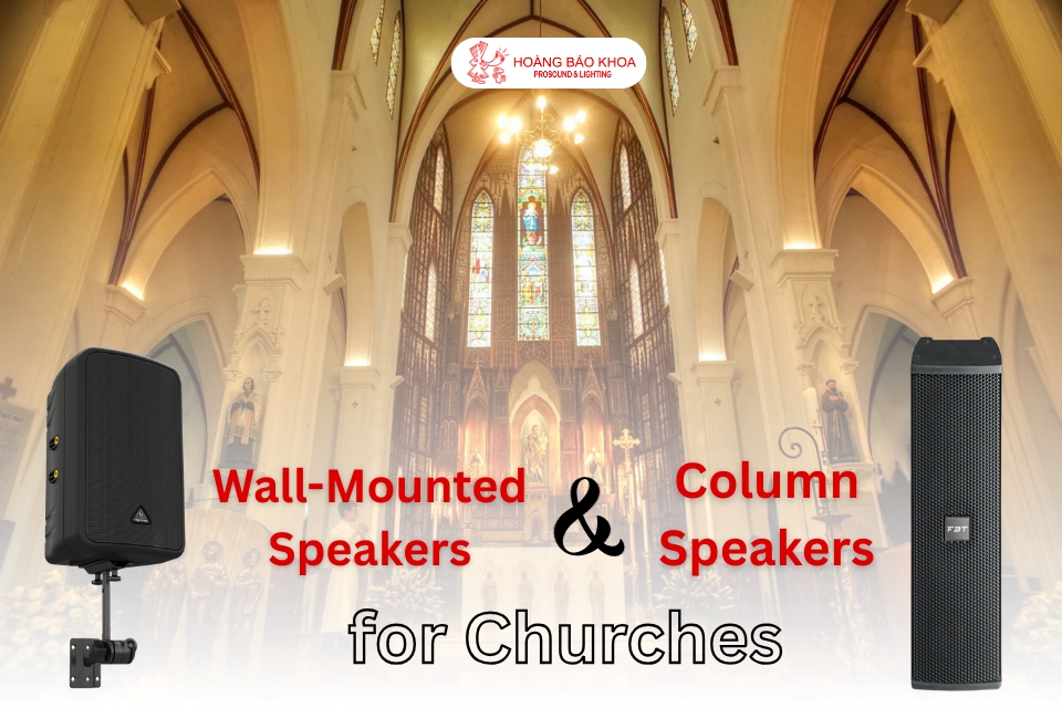 Wall-Mounted Speakers vs. Column Speakers for Churches