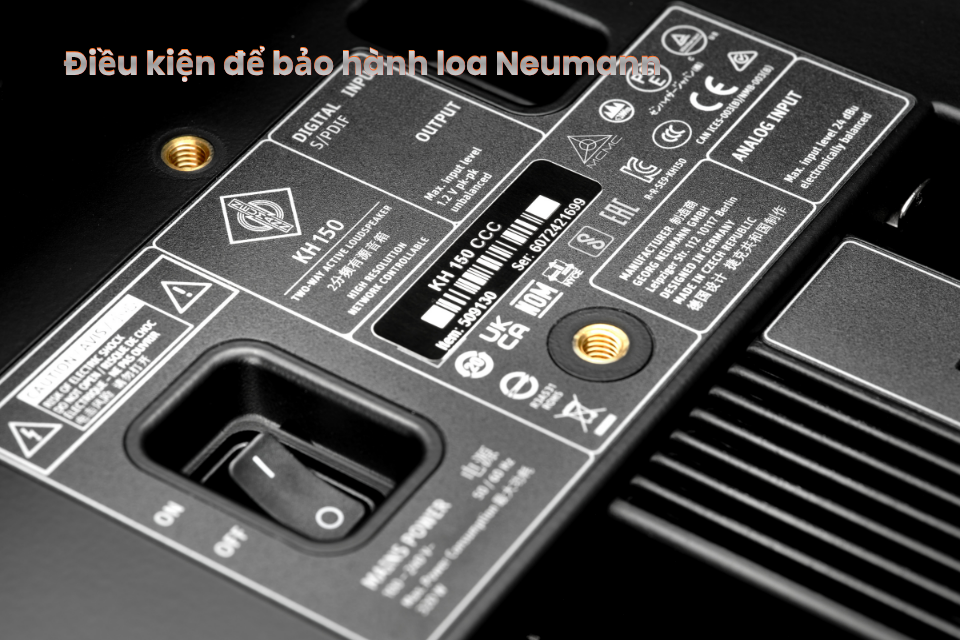 Warranty Conditions for Neumann Studio Monitors