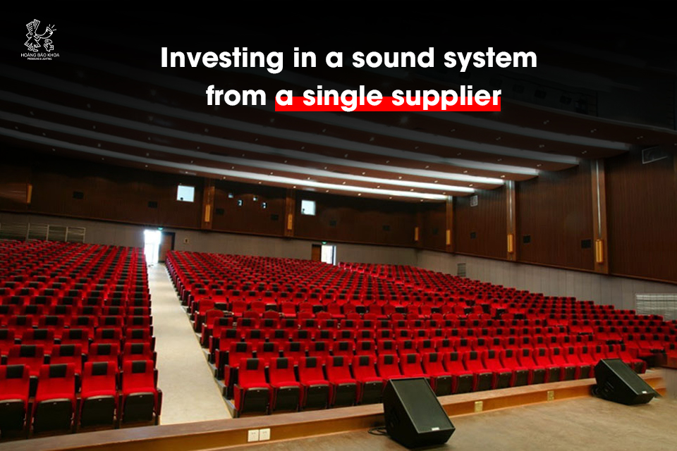 Is it worth investing in a sound system for the auditorium from a single supplier?