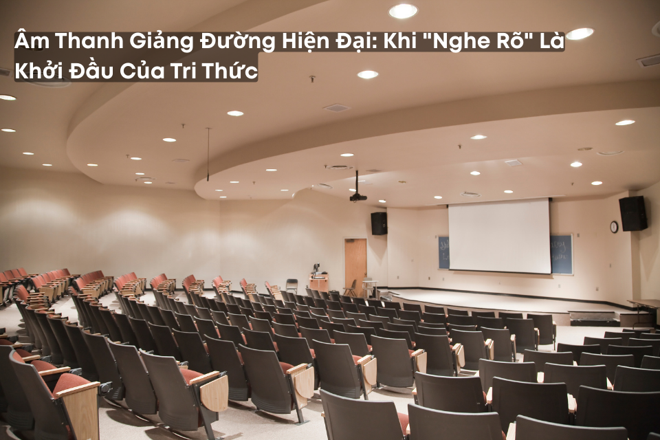 Âm Thanh Giảng Đường Hiện Đại: Khi "Nghe Rõ" Là Khởi Đầu Của Tri Thức