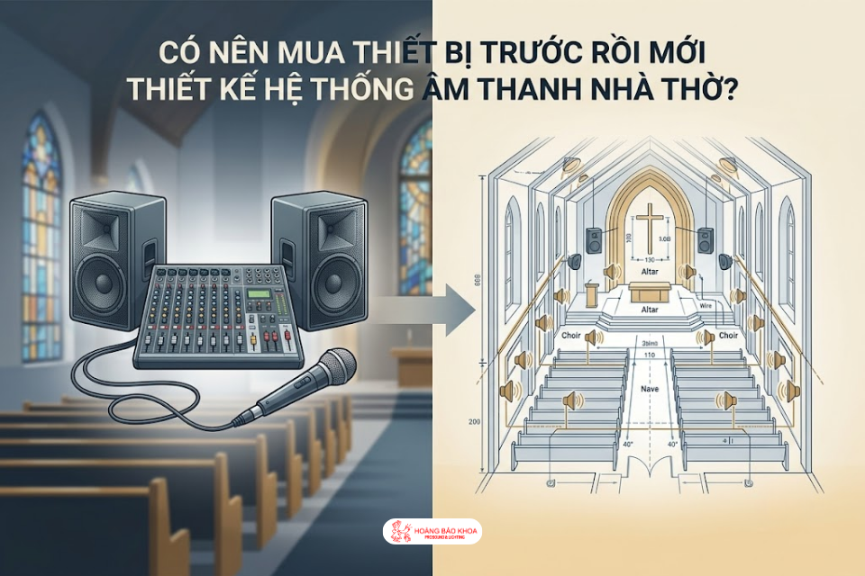 Có Nên Mua Thiết Bị Trước Rồi Mới Thiết Kế Hệ Thống Âm Thanh Nhà Thờ?