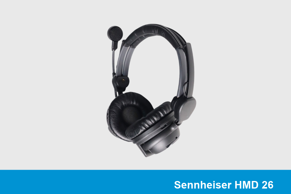 Sennheiser HMD 26 | Broadcast Headset with Dynamic Microphone