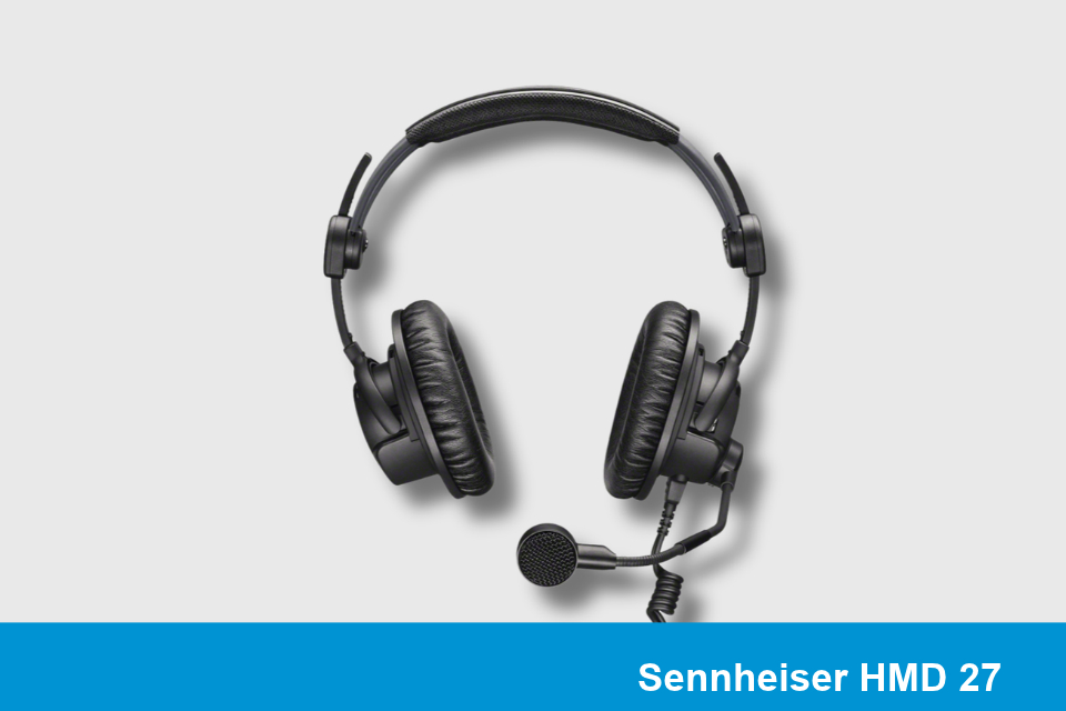 Sennheiser HMD 27 | Professional Broadcast Headset with Microphone