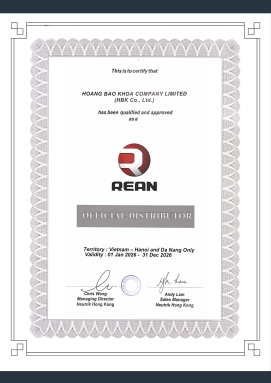 Rean distributor certificate