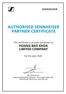 Chứng nhận nhà phân phối chính thức Sennheiser tại Việt Nam