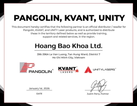 Pangolin, Kvant, Unity distributor certificate