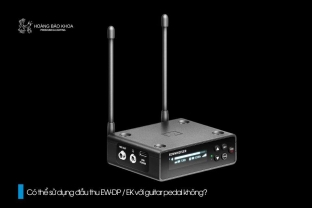 Có thể sử dụng đầu thu EW-DP / EK với guitar pedal không?