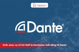 Các bước khắc phục sự cố khi thiết bị Sennheiser mất đồng hồ Dante