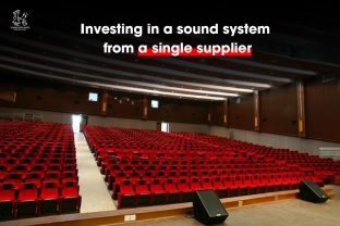 Is it worth investing in a sound system for the auditorium from a single supplier?