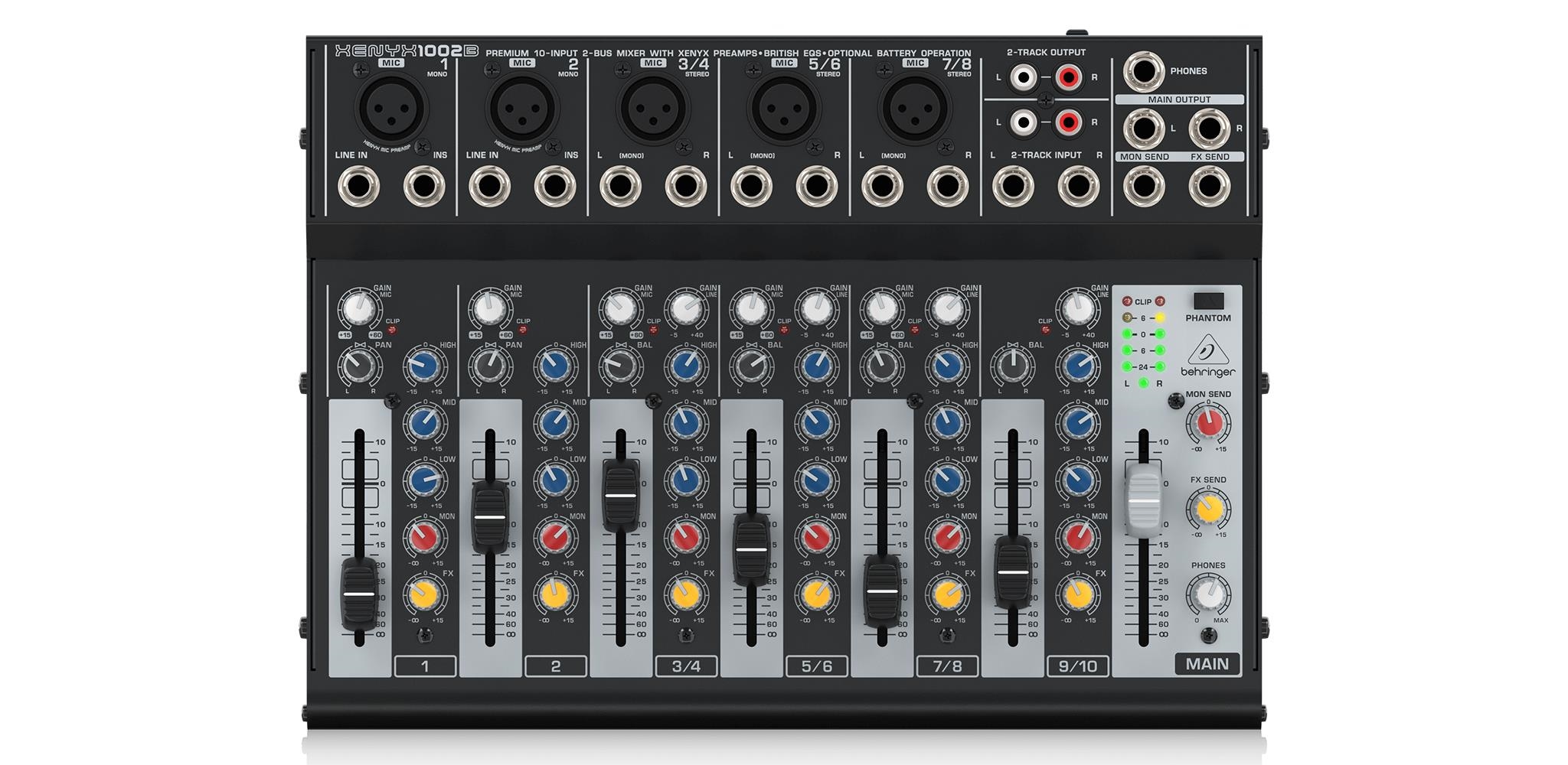 Battery Powered Analog Mixers Behringer 1002BMixer cơ chạy pin