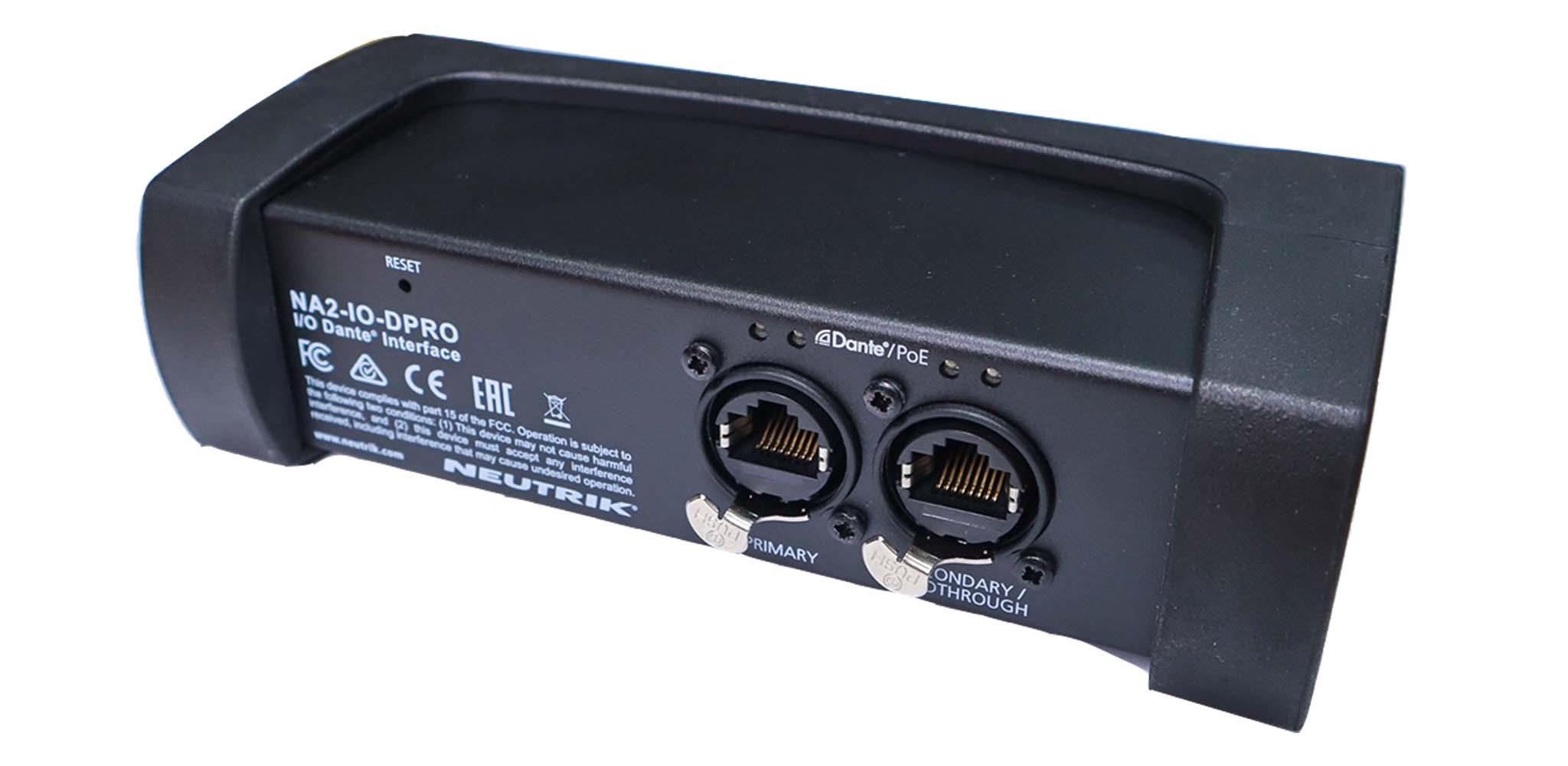 NA2-IO-DPRO Hộp Dante interface 2IN, 2OUT Neutrik