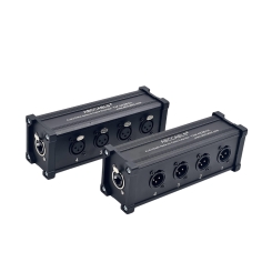 Hình sản phẩm T4MBOX-T4FBOX 4 Channel XLR Male/Female To RJ45 Extension Converter Box ABCCabls