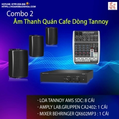 Trọn Bộ Âm Thanh Quán Cafe Thương Hiệu Tannoy Combo 2