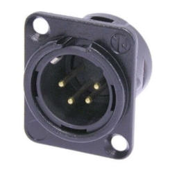 Hình sản phẩm NC4MD-L-B1 Jack âm thanh - Jack Canon Âm Đực (male) Neutrik