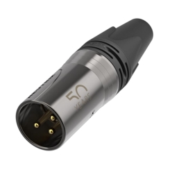 Hình sản phẩm NC3MXX-50-D Jack canon Đực 3 cực - phiên bản kỷ niệm 50 năm Neutrik