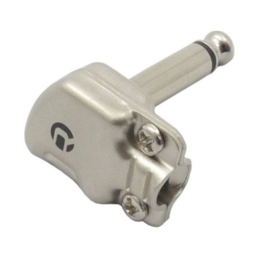 RP2RCF Mono 1/4" right-angle plug with pan head Rean