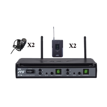 E-7Du/E-7TB +CM-501Hi*2 Condenser Lavaliere Microphone System JTS