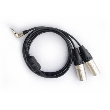 Audio cable 2m with 3.5m and 2 XLR Canon