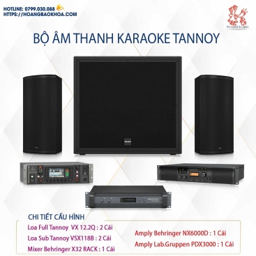 SSTANS3 Trọn Bộ Âm Thanh Karaoke Thương Hiệu Tannoy Combo 3