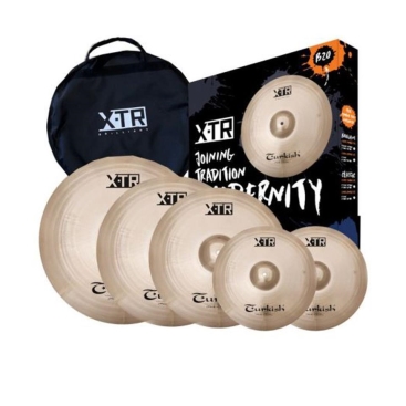  XTR-B SET 1 Turkish XTR Brilliant Cymbal Set + Complimentary Bag  Turkish Cymbals