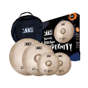 XTR-B SET 2  Turkish XTR Brilliant Cymbal Set + Complimentary Bag  Turkish Cymbals