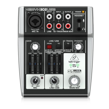 302USB Mixer Behringer Analog 5 in 2 Bus Tích Hợp Mic Preamp| Mixer cơ Behringer 302USB - Mixer quán bida
