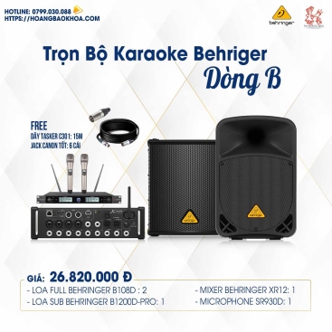 KARAOKE-BEH-SB Karaoke Bundle Behringer Series B