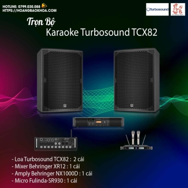 SSTUR82 Trọn bộ karaoke Gia Đình Thương Hiệu Turbosound TCX82
