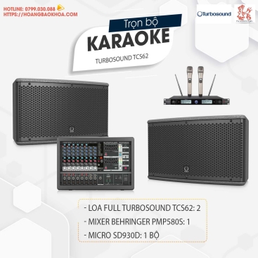 Trọn bộ karaoke Gia Đình Thương Hiệu Turbosound TCS62