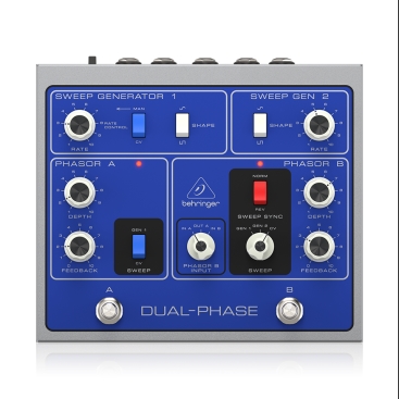 DUAL-PHASE Authentic Dual Analog Phase Shifter with 12 Opto-Couplers Behringer