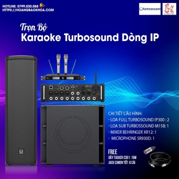 SSTURSIP Trọn Bộ Karaoke Giá Tốt Loa Turbosound Series iP (Combo 8)