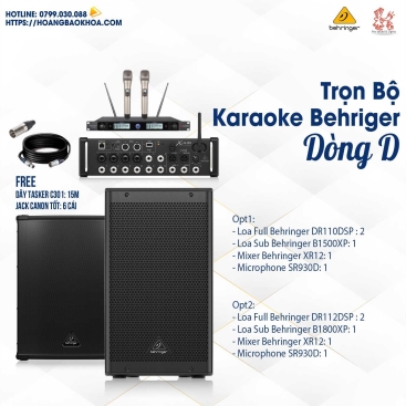 Trọn Bộ Karaoke nge nhạc Giá Tốt Loa Behringer Series D ( Combo 11)