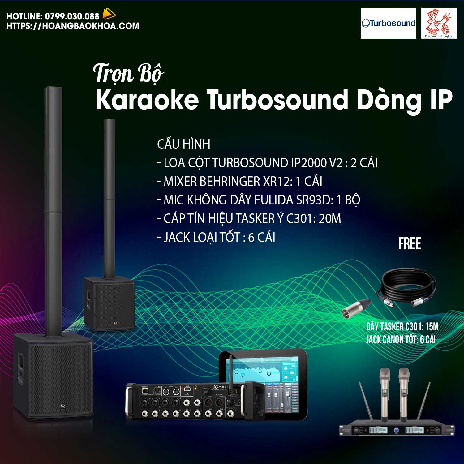 Trọn bộ karaoke Gia Đình IP2000v2 (COMBO 3)
